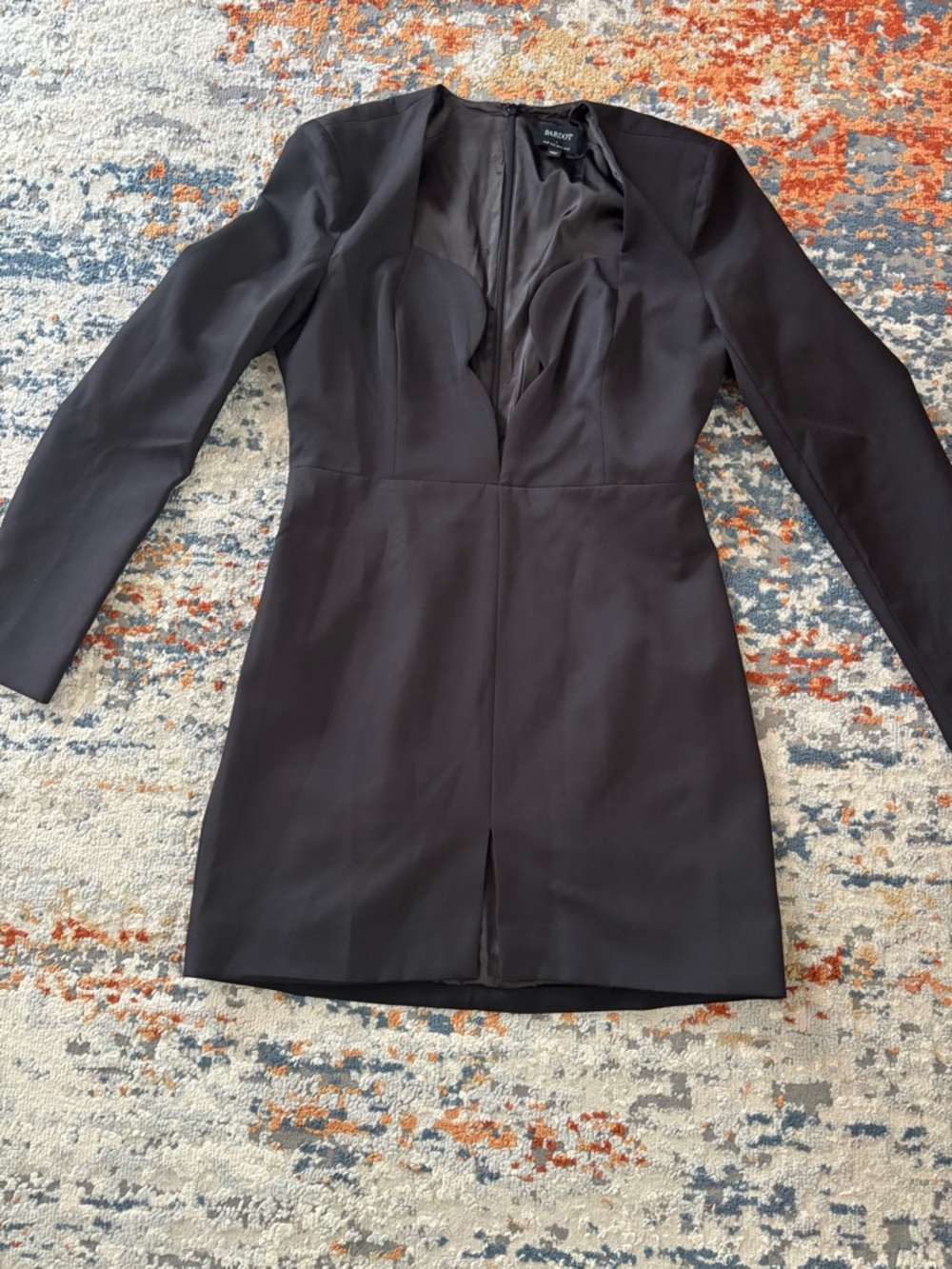 Bardot  Black Long-Sleeve Mini Dress